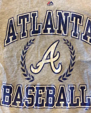Atlanta Braves Baseball Shirt Womens M thumbnail 5