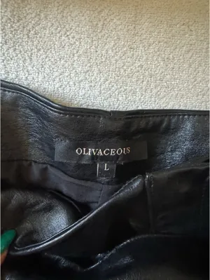 These Three Boutique Leather Shorts Faux thumbnail 4