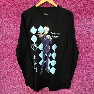 Urban Outfitters Satoru Gojo JuJuTsu Kaisen 0 Anime Movie Long Sleeve L thumbnail 1