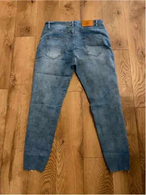 NEW High Rise Skinny Stretch Button Ripped Jeans 14 thumbnail 2