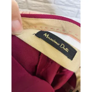 Massimo Dutti pleated wide leg pants trousers pink magenta women's size 6 modern thumbnail 8
