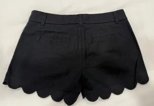 J Crew linen black shorts sz 2 thumbnail 3