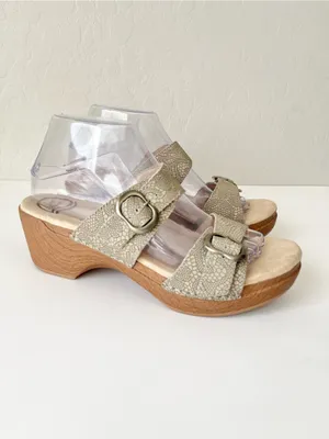 Dansko Sophie wedge sandals cream size 40 US 8.5 thumbnail 4