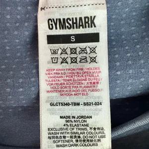 Gymshark Vital Seamless 2.0 Blue Long Sleeve Crop Top thumbnail 7
