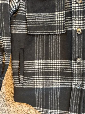 bohme Black and Gray Plaid Shacket thumbnail 4