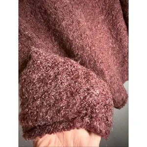 J.Jill Purple Red Roll Neck Fuzzy Wool Sweater Size Medium thumbnail 3
