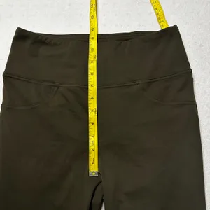 Halara Olive Green Flare Leg Pants Medium High Rise NWT thumbnail 7