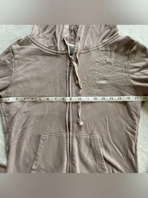 PINK Victoria’s Secret Dust Rose Zip Up Hoodie size M thumbnail 6