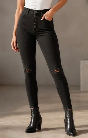 American Eagle Distressed Skinny Jeans thumbnail 1