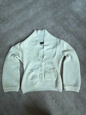 Venus Cream Chunky Knit Cardigan thumbnail 2