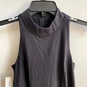 Outdoor Voices Zoom Bloom Dress Women XS Black Athleisure Mock Neck Mini W401879 thumbnail 4