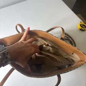 Nine‎ West Shoulder Handbag Tote Large Brown Purse thumbnail 7