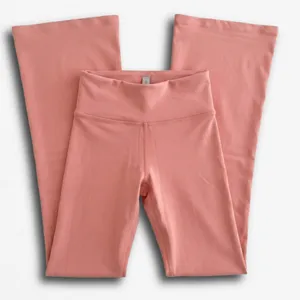 Rewash Womens Foldover Waist Flare Leggings Coral‎ Pink Yoga Pants Size XS thumbnail 1