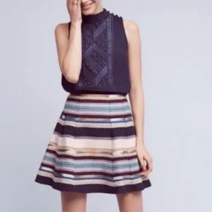 Anthropologie Hayley Skater striped skater size 6 thumbnail 2
