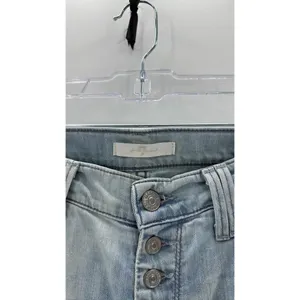 7 For All Mankind Dojo High Rise Flare Jeans button fly size 25 festival casual thumbnail 4