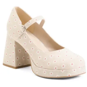 Madden Girl Floral Mary Jane Platform Heels‎ B26 thumbnail 1