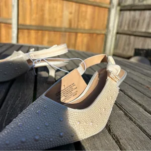 Nwt Women's Milan Slingback Heels - A New Day size 7 pearl wedding summer spring thumbnail 4