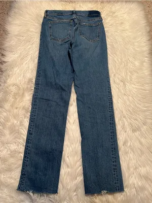 Abercrombie & Fitch Womenm Size 26/2 Long The 90's Straight Mid Rise Jean Medium thumbnail 7