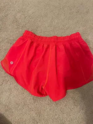 Red Lululemon Hotty Hot Shorts 2.5" thumbnail 3