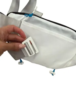 HOKA Black White Adjustable Unisex Fanny Pack Waist Bag thumbnail 5