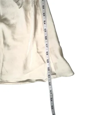 NWT Oh Polly Asymmetric Cut-out Long Sleeve Ivory Mini Dress US 0 thumbnail 10