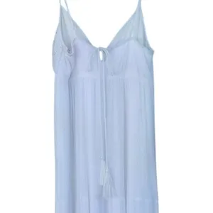 Let Them Eat Cake Flowy Sleeveless Maxi Dress Crochet Top White Size XS Boho thumbnail 4