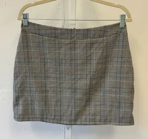 Blue Blush Los Angeles Glen Plaid Mini Skirt Black Tan Blue Large Academia thumbnail 1