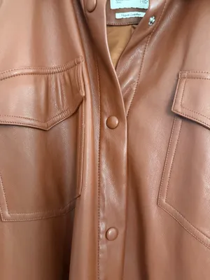 Abercrombie Vegan Leather Jacket XL Super Soft thumbnail 4