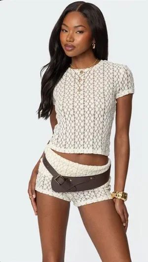 Edikted Sheer Lace Set thumbnail 1