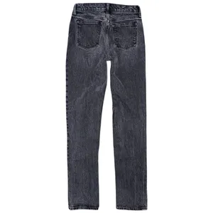 Abercrombie & Fitch Straight Leg Mid Rise Curve Love Black Jeans Sz 25 / 0 LONG thumbnail 2