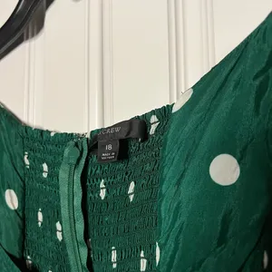 J.Crew Sweetheart Neckline Polka Dot Midi Dress Size 18 thumbnail 9