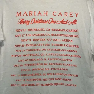 Mariah Carey- Merry Christmas One And All Tour Date T-Shirt- Size M/L thumbnail 5