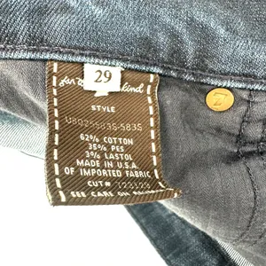 7 For All Mankind Size 29 Gwenevere Blue Denim Pants Jeans‎ Skinny Leg Darker thumbnail 4