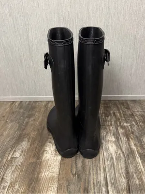 Kamik Black Tall Waterproof Rain Boot with Side Buckle Size 7 thumbnail 15