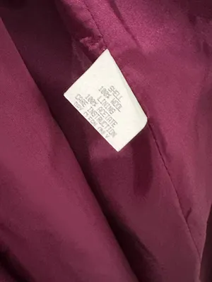 Vintage Casual Corner Purple Wool Long Coat USA Made Trench Scarf Purple Size 8 thumbnail 14