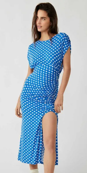 Free People Blue Midi Dress thumbnail 1