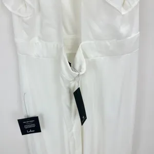 Lulus Simply Delightful White Tie Back Flutter Sleeve Maxi Dress Chiffon XL NWT thumbnail 10