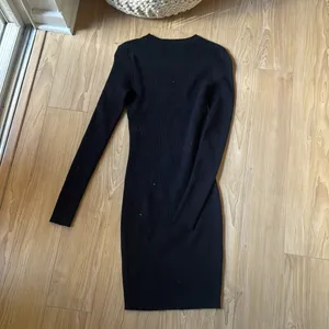 WHITE FOX Black Ribbed Dress thumbnail 3