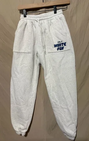 White fox joggers thumbnail 1