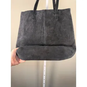 Jane Marie Zebra Haircalf Suede Tote Bag Black Animal Print thumbnail 4