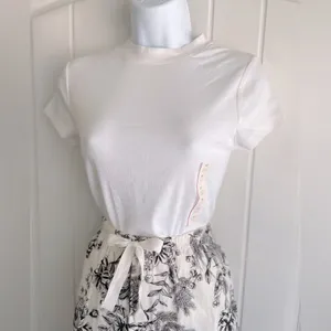 Stars Above x A New Day Floral Print Women's Pants & Ribbed White Shirt XS NWT thumbnail 6