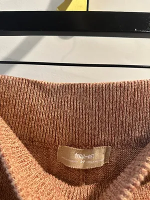 FREE PEOPLE Button Up Sweater Set in Chutney Sand Combo Size Small NWT thumbnail 7
