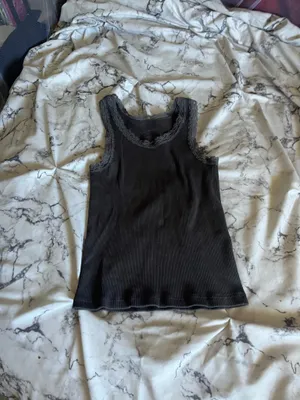 Brandy Melville Ronnie Gray Lace Tank thumbnail 6