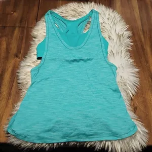 Lululemon Glide and Stride TankHeathered Viridian Green /‎ Viridian Green size 4 thumbnail 1