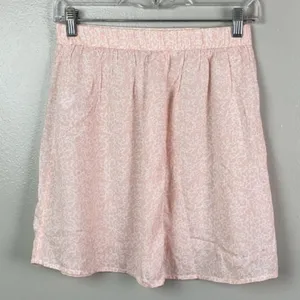 NEW ABOUND Cow Print Mini Skirt A Line MEDIUM Pink Womens Bohemian Boho NEW WITH thumbnail 4