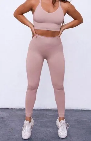 Set Active Sculpt Flex Seamless High Rise Leggings Ribbed Size Small thumbnail 1