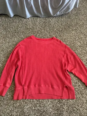 American Eagle Waffle Knit Sweater thumbnail 2