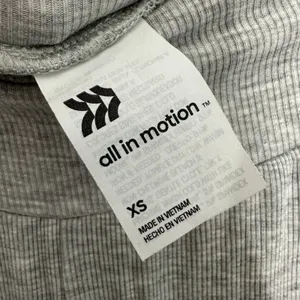 All in Motion Lounge Pants Womens XS Gray Wide Leg Ribbed High Waist Modal Soft thumbnail 5