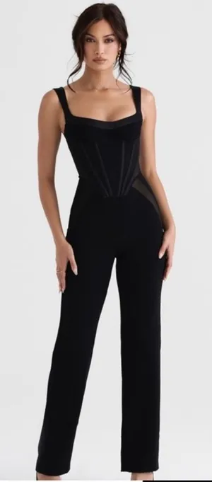 House of CB Mylene Jumpsuit Black Size XS thumbnail 1