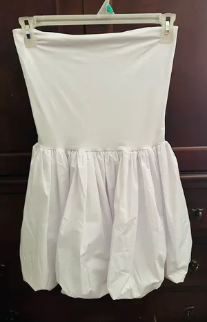White Strapless Bubble thumbnail 1